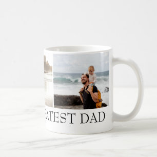 World's Greated Dad Modern Keepsake Photo Collage Coffee Mug
