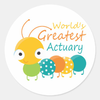 World's Greatest Actuary Classic Round Sticker
