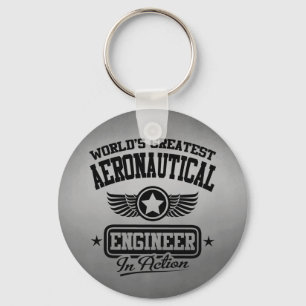 World's Greatest Aeronautical Engineer In Action Key Ring