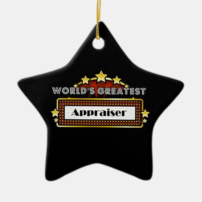World's Greatest Appraiser Ceramic Tree Decoration (Front)