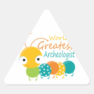 World's Greatest Archaeologist Triangle Sticker