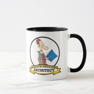 WORLDS GREATEST ARCHITECT MEN CARTOON MUG