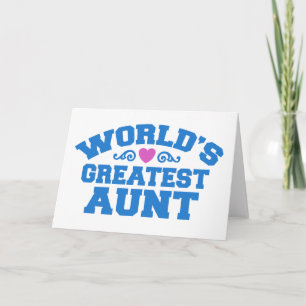 World's Greatest Aunt Card