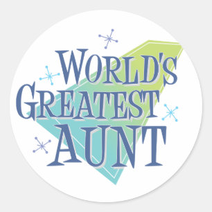 World's Greatest Aunt Classic Round Sticker