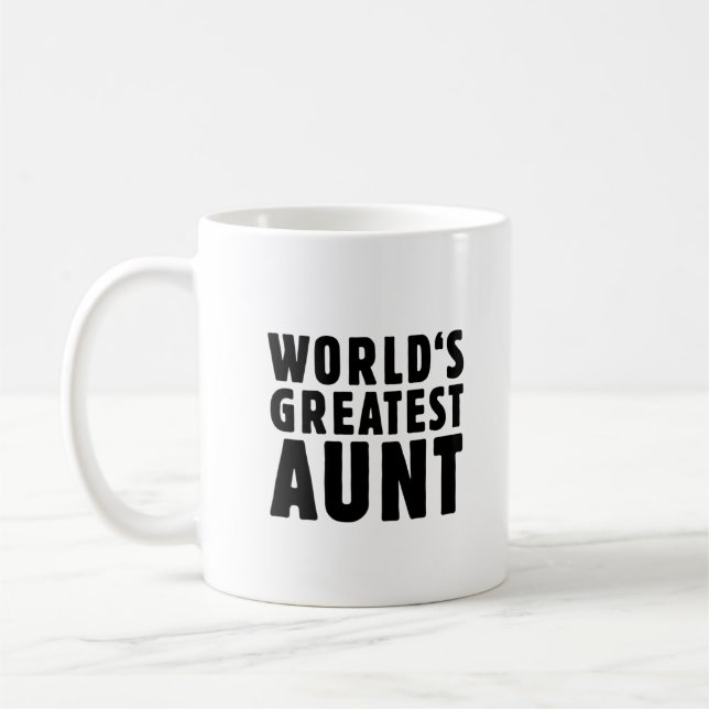 World's greatest aunt coffee mug (Left)