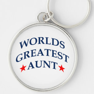 Worlds Greatest Aunt Key Ring