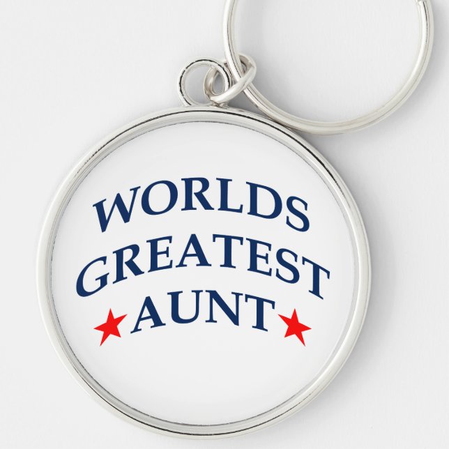 Worlds Greatest Aunt Key Ring (Front)