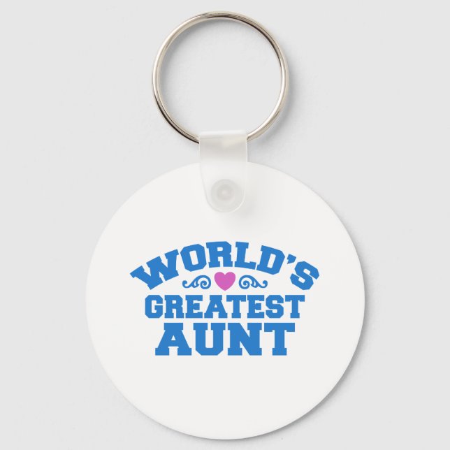 World's Greatest Aunt Key Ring (Front)