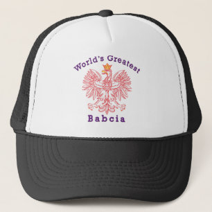 World's Greatest Babcia Eagle Trucker Hat