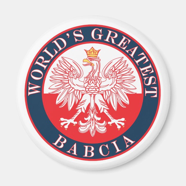 World's Greatest Babcia Magnet (Front)