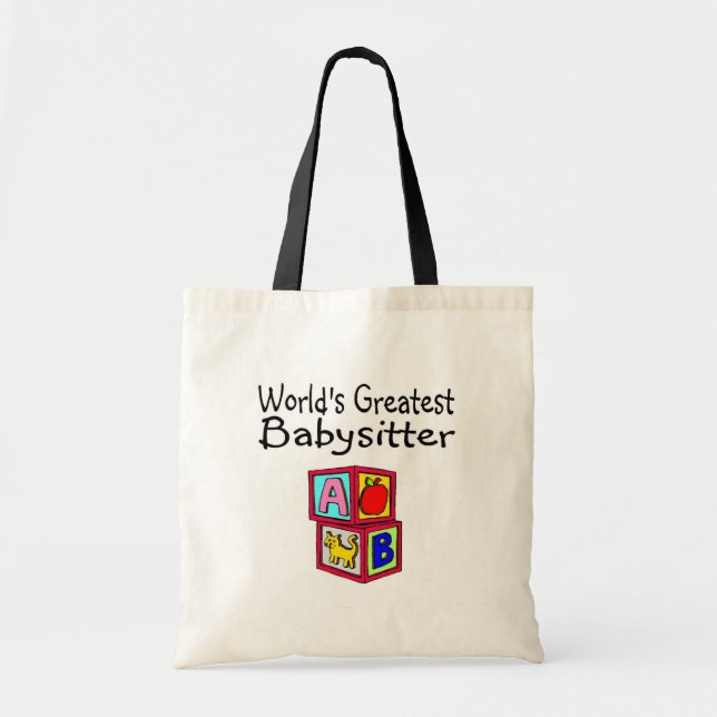 Worlds Greatest Babysitter Tote Bag (Front)