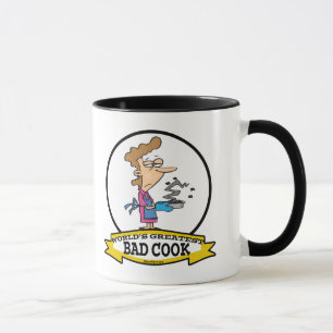 WORLDS GREATEST BAD COOK WOMEN CARTOON MUG