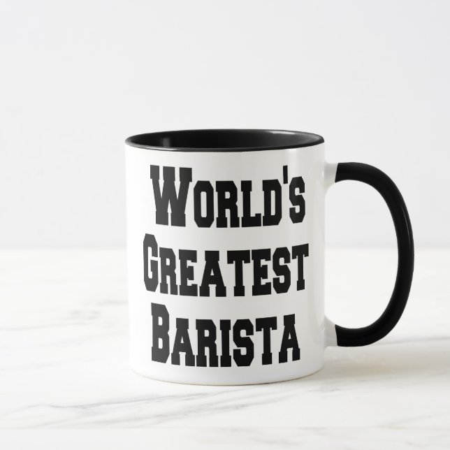 Worlds Greatest Barista Mug (Right)