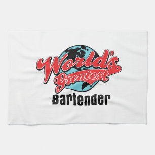 Worlds Greatest Bartender Tea Towel