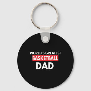 World's Greatest Basketball Dad Key Ring