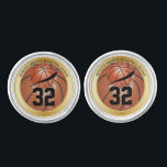 World's Greatest Basketball Player Cufflinks<br><div class="desc">Cufflinks. 📌If you need further customisation, please click the "Click to Customise further" or "Customise or Edit Design"button and use our design tool to resize, rotate, change text colour, add text and so much more.⭐This Product is 100% Customisable. Graphics and / or text can be added, deleted, moved, resized, changed...</div>