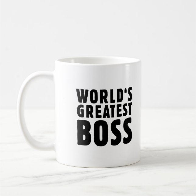 World's greatest boss coffee mug (Left)