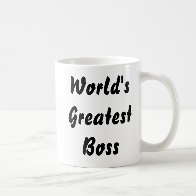 Worlds Greatest Boss Coffee Mug (Right)