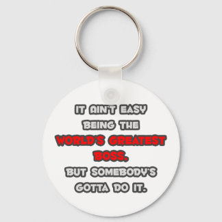 World's Greatest Boss Joke Key Ring