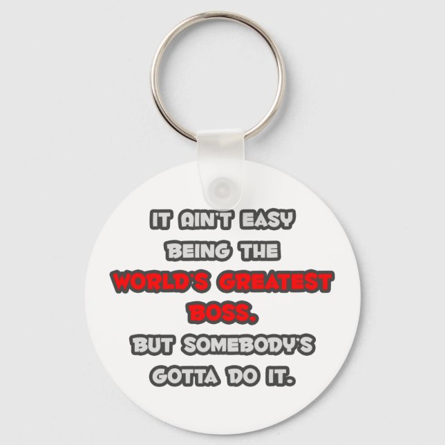 World's Greatest Boss Joke Key Ring (Front)