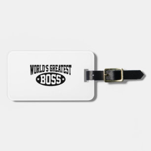 World's Greatest Boss Luggage Tag