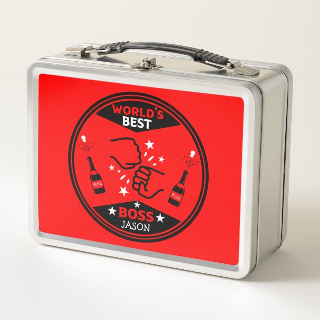 World's Greatest Boss Metal Lunch Box (Front)
