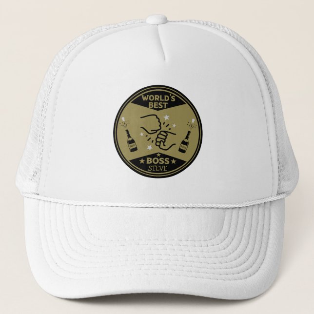 World's Greatest Boss Trucker Hat (Front)