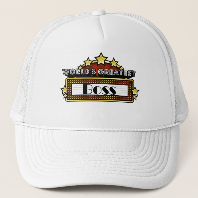 World's Greatest Boss Trucker Hat (Front)