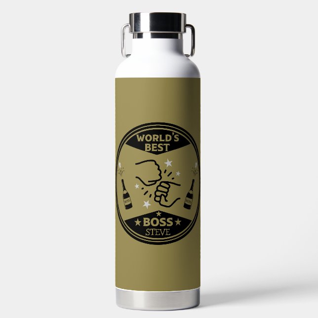 World's Greatest Boss Water Bottle (Front)