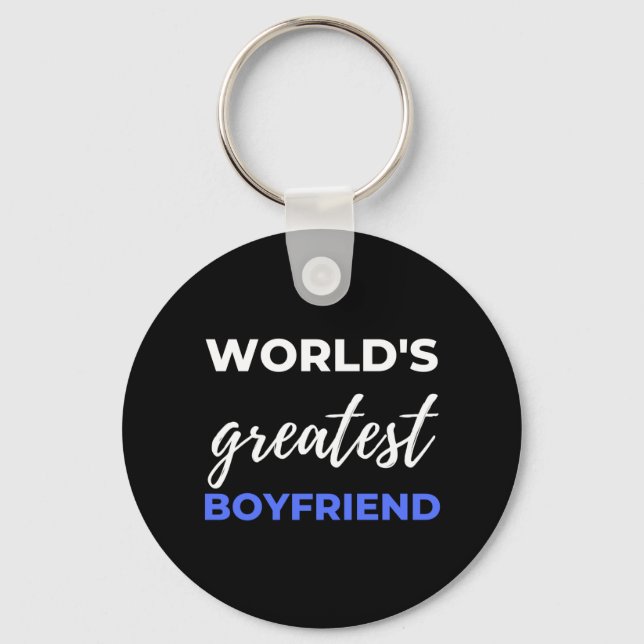 World's Greatest Boyfriend Key Ring (Front)