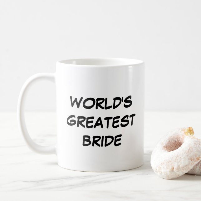 "World's Greatest Bride" Mug (With Donut)