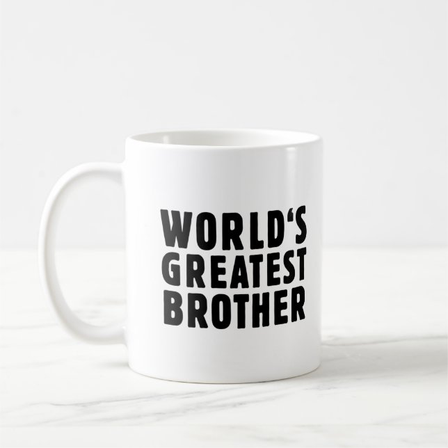 World's greatest brother coffee mug (Left)