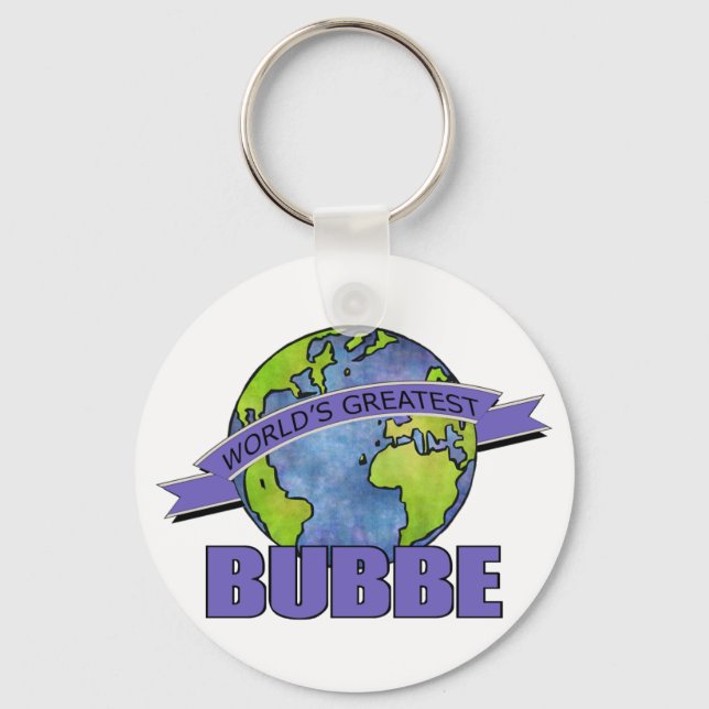 World's Greatest Bubbe Key Ring (Front)