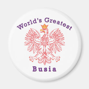 World's Greatest Busia Eagle Magnet
