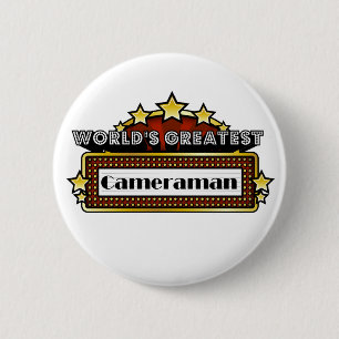 World's Greatest Cameraman 6 Cm Round Badge