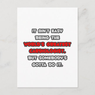 World's Greatest Cardiologist Joke Postcard