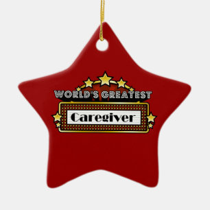 World's Greatest Caregiver Ceramic Tree Decoration