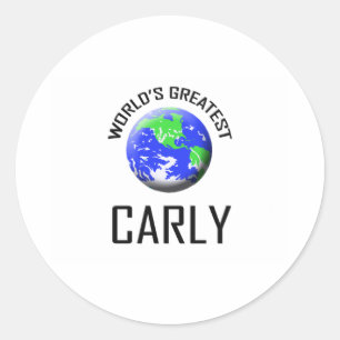 World's Greatest Carly Classic Round Sticker