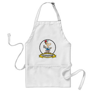 WORLDS GREATEST CARPENTER MEN CARTOON STANDARD APRON
