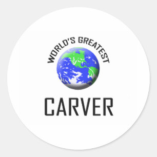 World's Greatest Carver Classic Round Sticker