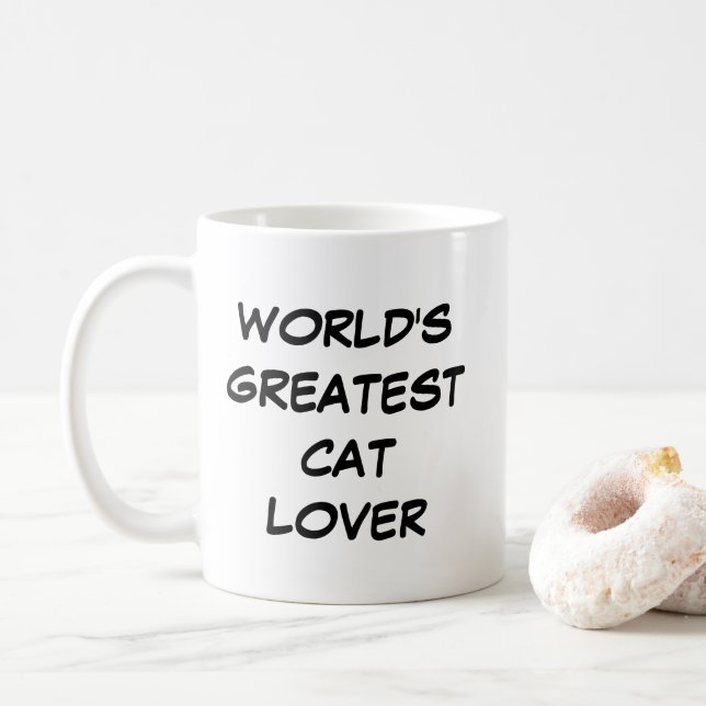 "World's Greatest Cat Lover" Mug (With Donut)