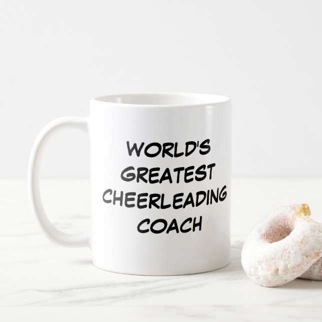 "World's Greatest Cheerleading Coach" Mug (With Donut)
