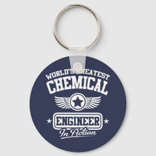 World's Greatest Chemical Engineer In Action Key Ring