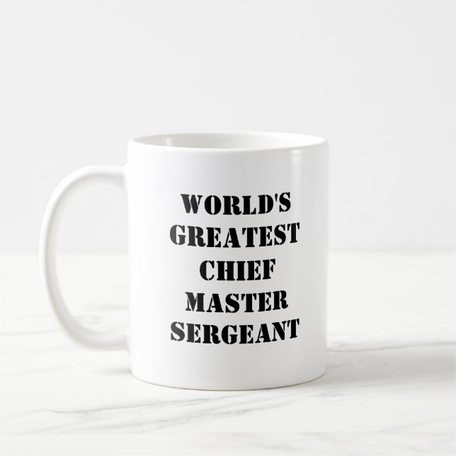 "World's Greatest Chief Master Sergeant" Mug (Left)