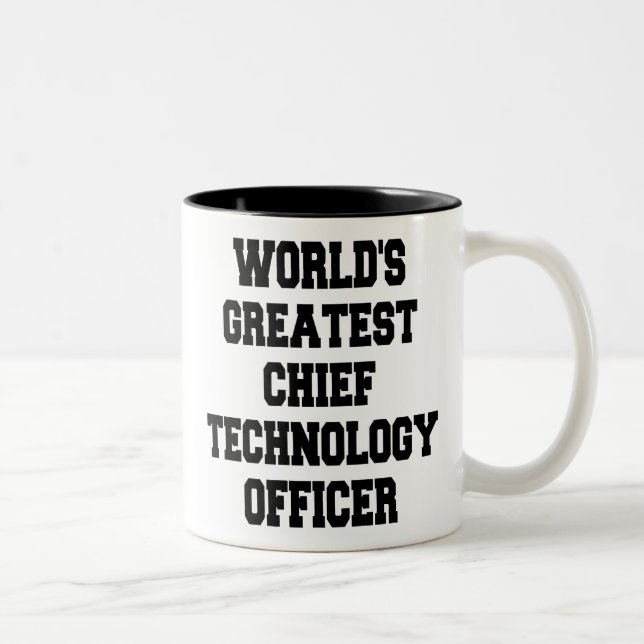 Worlds Greatest Chief Technology Officer Two-Tone Coffee Mug (Right)