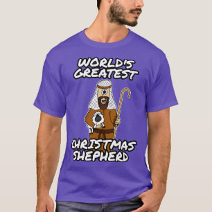 Worlds Greatest Christmas Shepherd Church Nativity T-Shirt