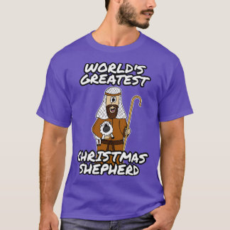 Worlds Greatest Christmas Shepherd Church Nativity T-Shirt