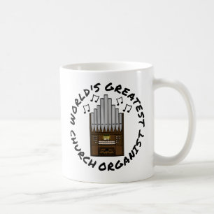 World's Greatest Church Organist Funny Coffee Mug