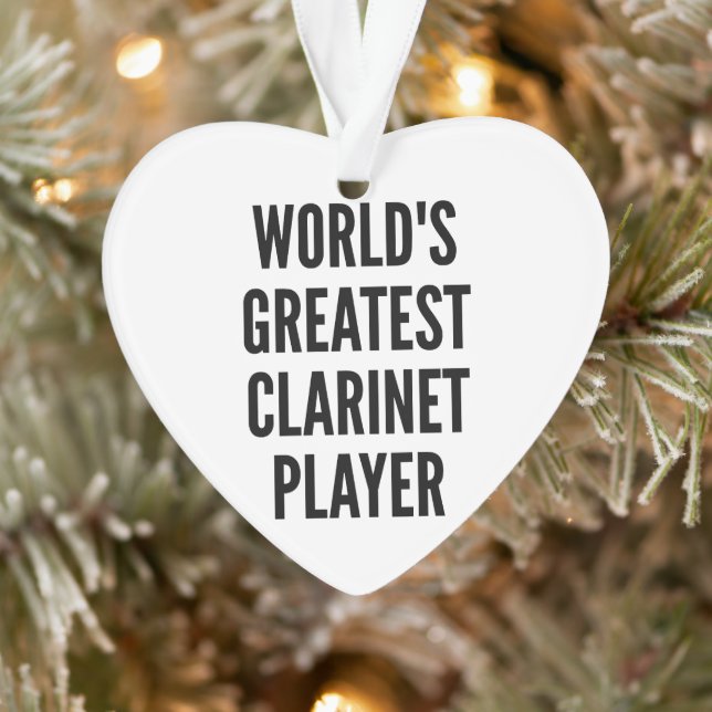 Worlds Greatest Clarinet Player Ornament (Tree)