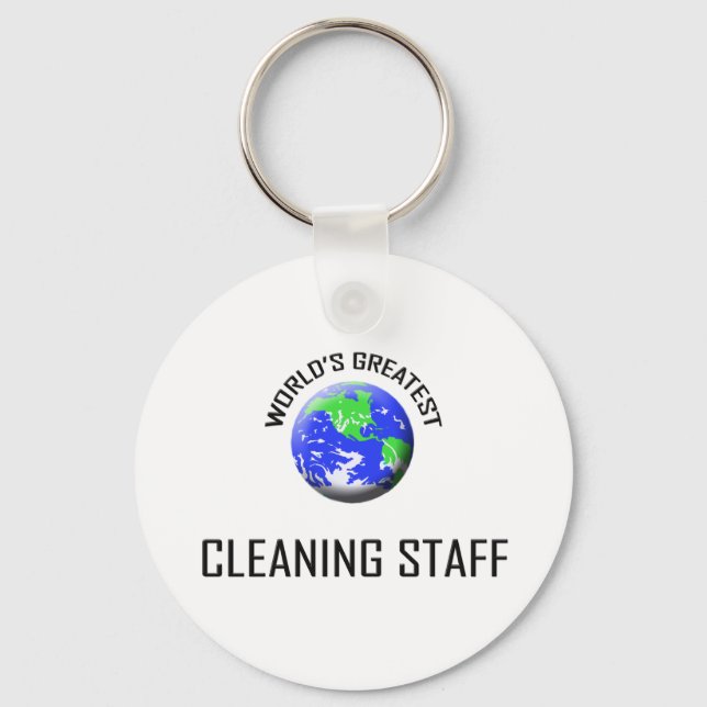World's Greatest Cleaning Staff Key Ring (Front)